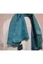 Blue Jacquard Shawl - 4