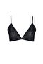 Serenity Series Leopard Patterned Comfortable Leopard Triangle Bra Without Underwire Black - 4