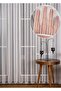STRIPED MODERN STRAIGHT TOWEL CURTAIN, HIGH GRAPHY SKIRT WITH LEAD, MINIMALIST DESIGN (PILLET FREE) - 3