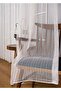 STRIPED MODERN STRAIGHT TOWEL CURTAIN, HIGH GRAPHY SKIRT WITH LEAD, MINIMALIST DESIGN (PILLET FREE) - 2