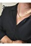 Gold Elizabeth Men's Necklace Stainless Steel Women's Tarnish-Free Unisex Colorfast
