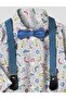 Baby Set Bodysuit, Shirt, Pants, Bow Tie and Slopet Adjustable 100% Cotton - 2