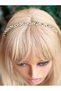 Imported luxury custom design metal crystal stone daisy flower motif crown silver gray women's children's crown