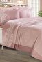Sahra Duvet Set Double French Lace Powder
