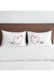Sweetheart Designed Cotton 2-Piece Pillowcase Set - 10 50x70cm, Gift for Girlfriend/Boyfriend, Housewarming Gift