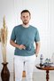 İnterview Sarar O Neck Basic Petrol Green Slim Knitwear T-Shirt - 6