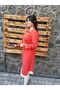 Women's Red Coral Hijab Tunik - 3