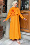 Strappy Rose Hijab Dress - Orange Shirt Combination - 2