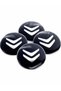 Citroen Wheel Center Hub Badge Sticker 56mm 1 Set (4 Pieces) - 3