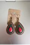 Vintage Red&Green Earrings - 1 Pair - 4