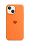 Balporsuku Launch Case with Heart Compatible with iPhone 14 Plus Klp Orange