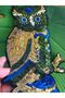 26X187 CM SEQUINED OWL EMBLEM SEWING CLOTHING ACCESSORY - 2