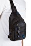 Impertex Waterproof Black-Blue Unisex Shoulder and Waist Bag - 2