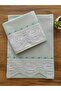 Pintucked Lacy Nile Green Dowry Pillow Case 50&70