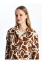 Long Sleeve Patterned Oversize Women's Tunic Shirt - 2