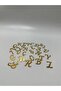 Plexiglass Alphabet Letters (All Alphabet) Adhesive Gold Color 4 Cm - 2