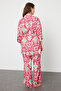 Ethnic Pattern Belted Woven Kimono Pants Beach Suit Tbess24Au00072 - 6