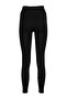 Black High Waist Basic Elastic Waist Interlock Knit Leggings TWOAW20TA0047 - 10