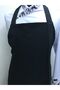 Kitchen Cook Dishwasher Cleaner Waiter Chef Busboy Halter Neck Work Apron (Striped Tape) - 4