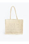 LCW ACCESSORIES Women's Woven Shoulder Bag with Text Print - 3