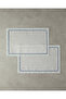 Coachella Bounce Polyester 2-Piece American Service Set 30X45 cm Cream - Blue