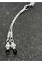 Silver Kazaziye Zircon Stone Detailed Double Rosary with Tassel