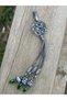 Kazaziye Love Knot and Zircon Stone Detailed Three Hanging Silver Rosary with Tassel