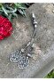 Love Knot Silver Kazaziye Double Silver Rosary with Tassel - 2