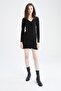 Wrap Neckline Long Sleeve Mini Dress Y4838Az22Au