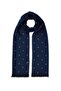 Indigo Patterned Scarf