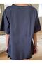 Women's Smoked Mini Duck Printed Oversize T-Shirt - 2