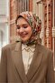 وشاح بنمط باروك باللون الأخضر الكاكي - 5