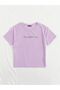 Women's Lilac Beautiful Soul Printed Oversized T-Shirt - 3