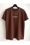 Men's Brown Brooklyn Printed Oversize T-Shirt