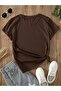 Unisex Brown It's Good Printed Oversize T-Shirt - 2