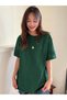 Women's Nefti Green Mini Duck Printed Oversize T-Shirt - 4