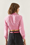 Women's Pink Long Sleeve Shirt with Elastic Back 60251271 - 2