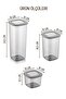 Square Food Storage Container with White Screen Printing Label Set of 18 6x (0.55 LITERS, 1.2 LITERS, 1.75 LITERS) - 8