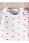 Baby Girl Set with Heart 3 Piece Bow and Hat - 3