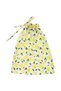 Lemon Patterned Eco-Friendly Cloth Pouch, Poplin Drawstring Organizer Pouch, Gift Pouch, Makeup Bag - 3