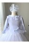 Long Sleeve Children's Evening Dress with Tulle Skirt - 2