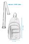 Linen Men's Crossbody Bag Waterproof Chest Bodybag Backpack with Headphone Outlet - 4