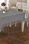 French Guipure Lace Luxurious Velvet Tablecloth - 3