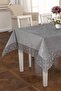 French Guipure Lace Luxurious Velvet Tablecloth - 5