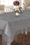 French Guipure Lace Luxurious Velvet Tablecloth