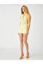 Crew Neck Yellow Women's T-shirt - 2