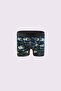 Pack of 3 Men's Patterned Boxers 95% Cotton Premium Collection - Multi Color - 3