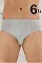 Grey 6-Pack Men's Underwear %100 Cotton Jersey