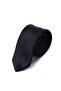 Black Plain Classic Micro Tie