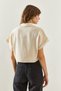 Women's Beige Ayrobin Detailed Linen Shirt 60251319 - 2